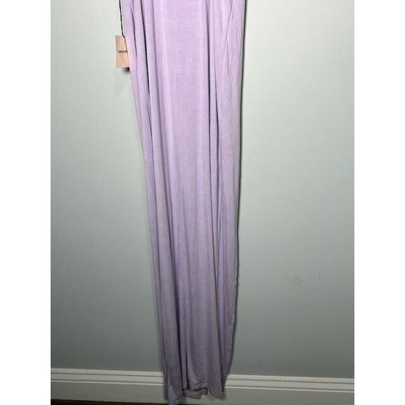 Superdown Erika Womens Dress Plunging Neckline High Slit Lavender Size L NWT - Picture 8 of 12